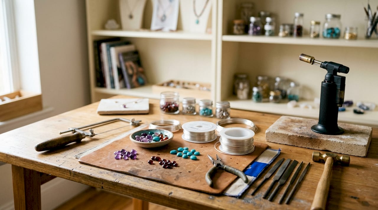 Jewellery making tools and raw materials