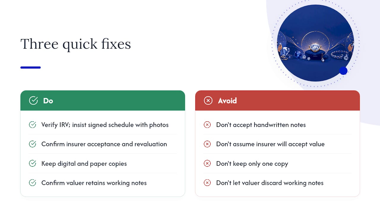 Three quick fixes to avoid certificate problems — overview diagram