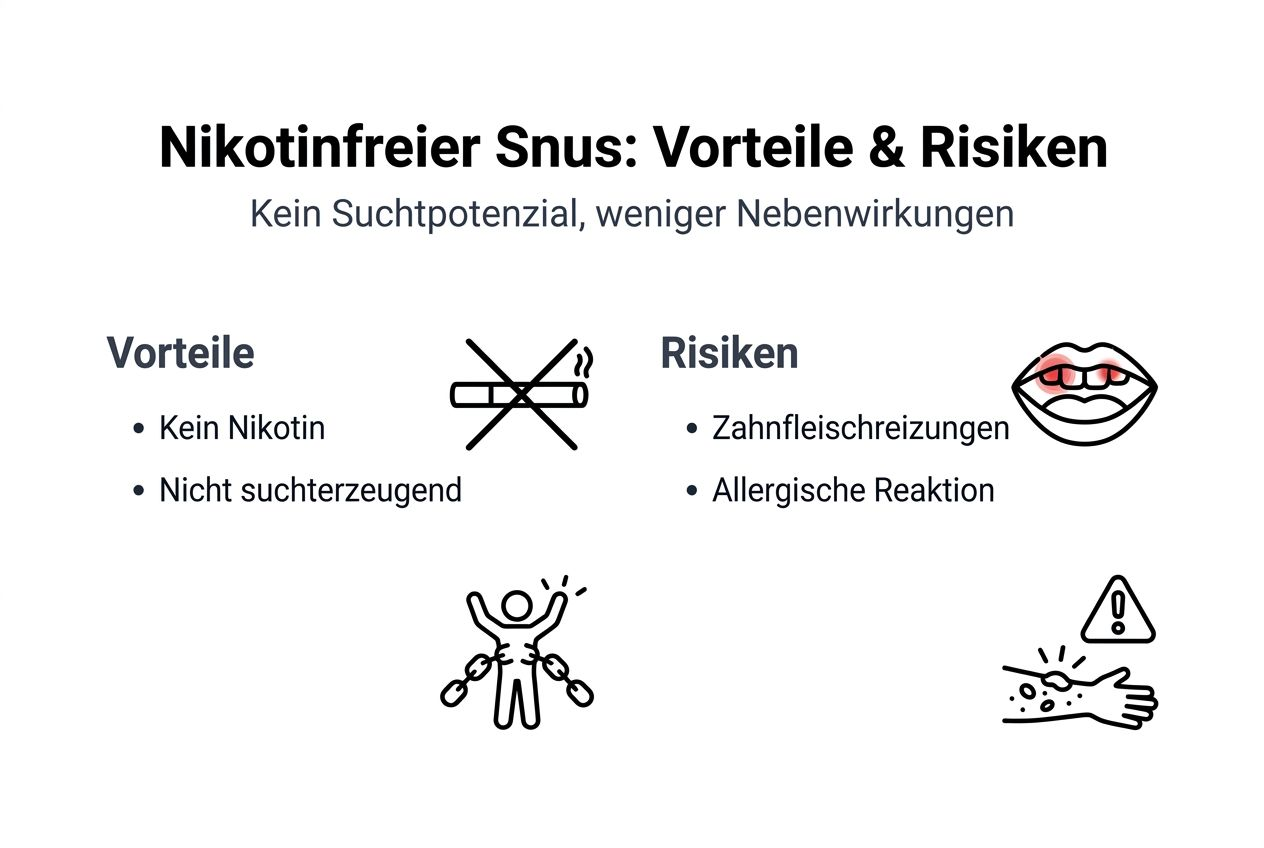 Infografik: Chancen und Risiken von Snus im Überblick