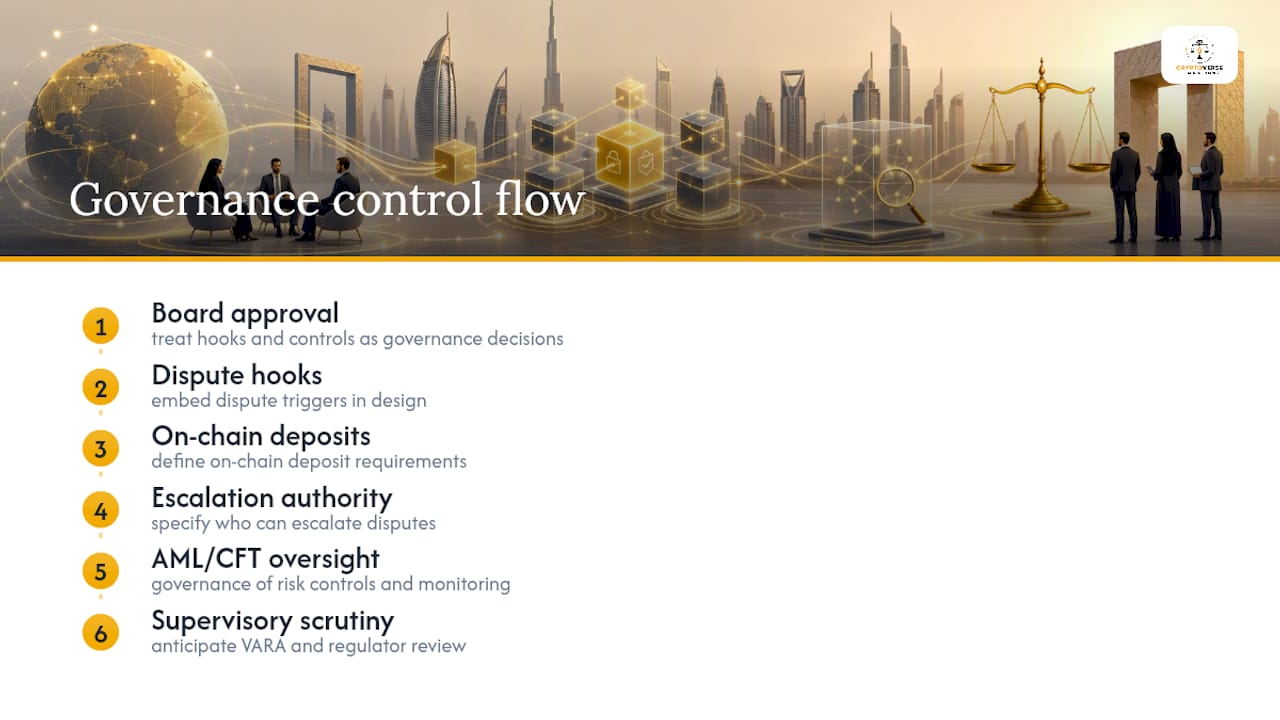 Governance controls for smart contract disputes