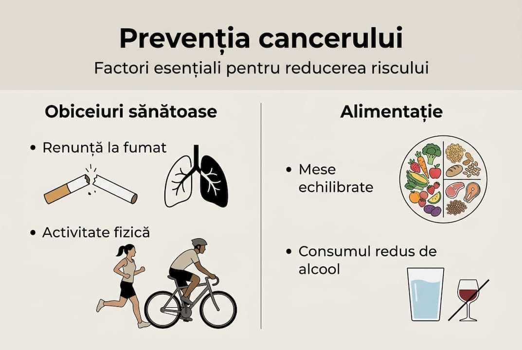 Infografic: Cum să previi cancerul printr-un stil de viață sănătos