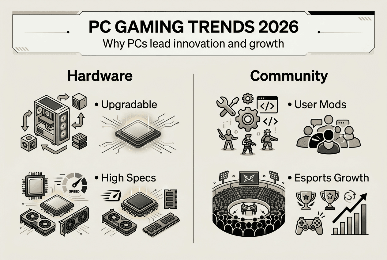 Infographic PC gaming trends hardware and community