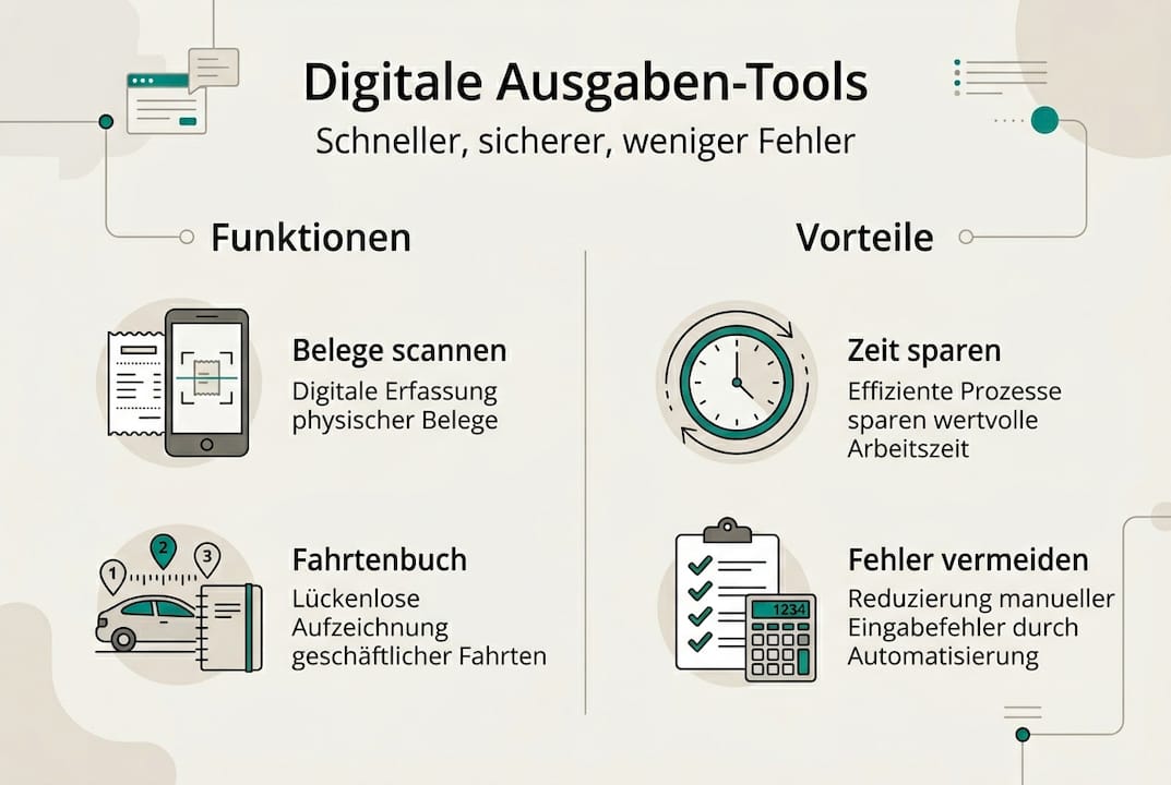 Die besten Tools für ein effizientes Ausgabenmanagement – Infografik