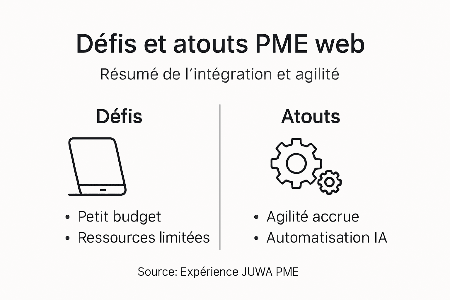 Infographie : les enjeux et les leviers de l’intégration des PME