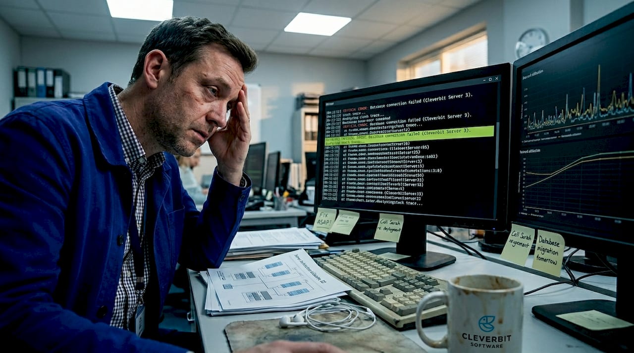 IT manager stressed over scalability problems