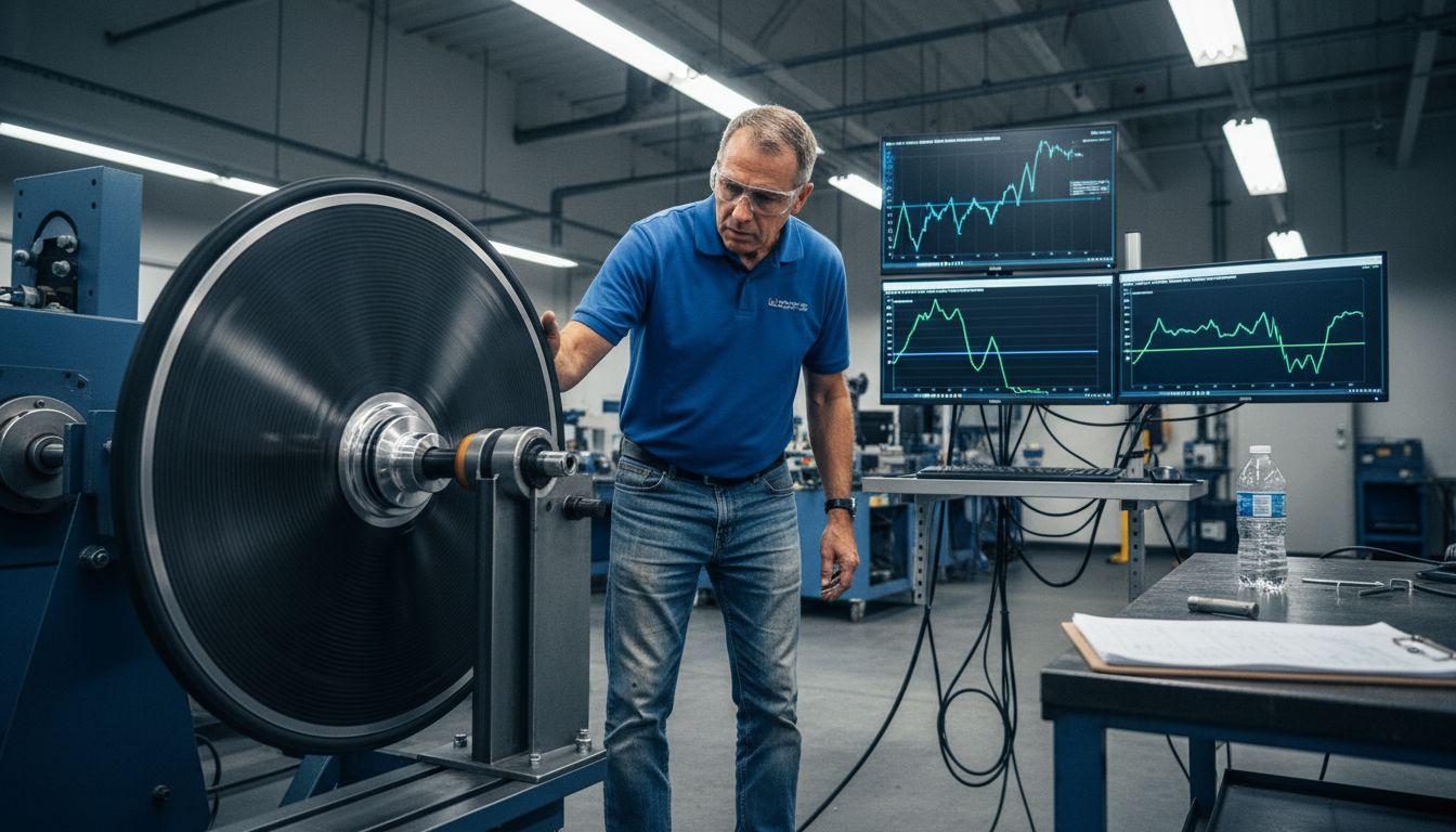 Engineer tests aerodisc wheel for drag reduction