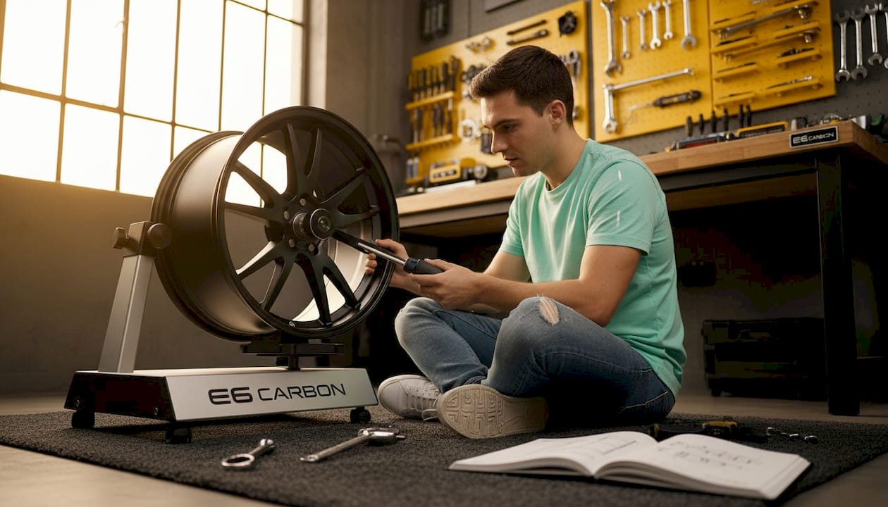 Enthusiast measuring wheel radial runout