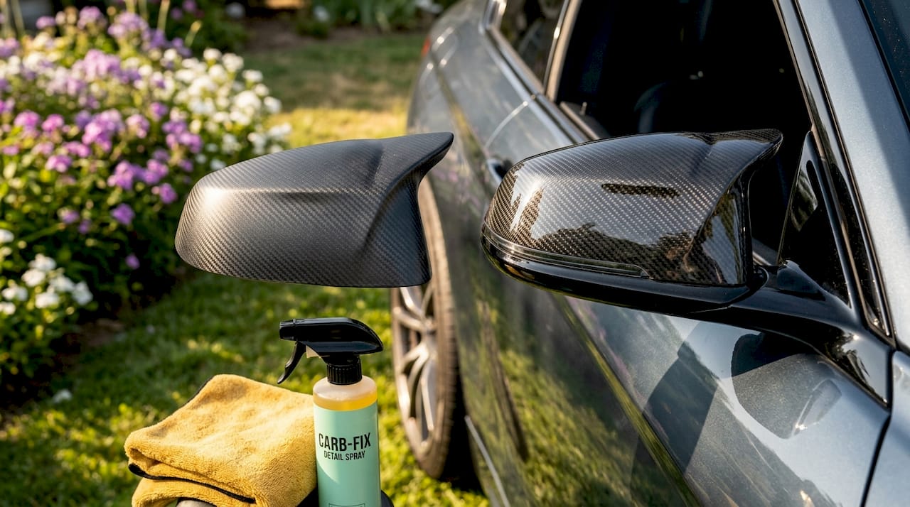 Comparison of real and vinyl carbon fiber mirrors