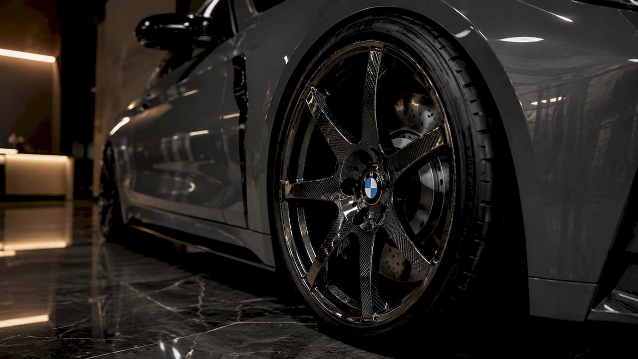Forged carbon fiber wheel on Lamborghini Huracán
