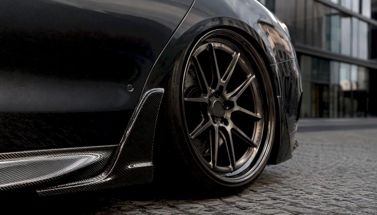 Mercedes-AMG wheel forged inner lip close-up