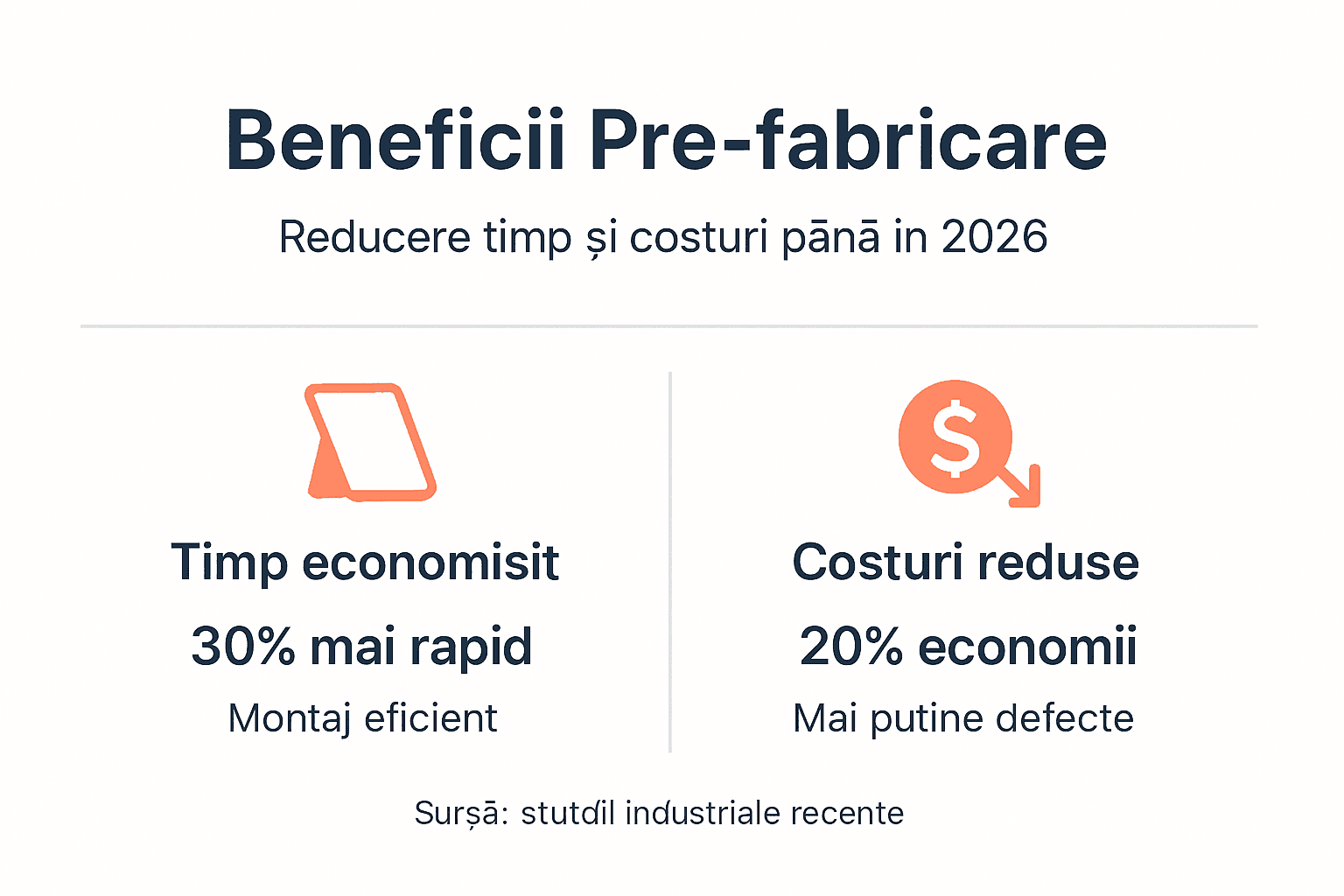 Infografic: cum poți economisi timp și bani în etapa de prefabricare
