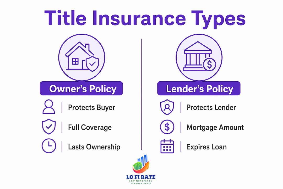 Infographic comparing owner's and lender's title insurance policies