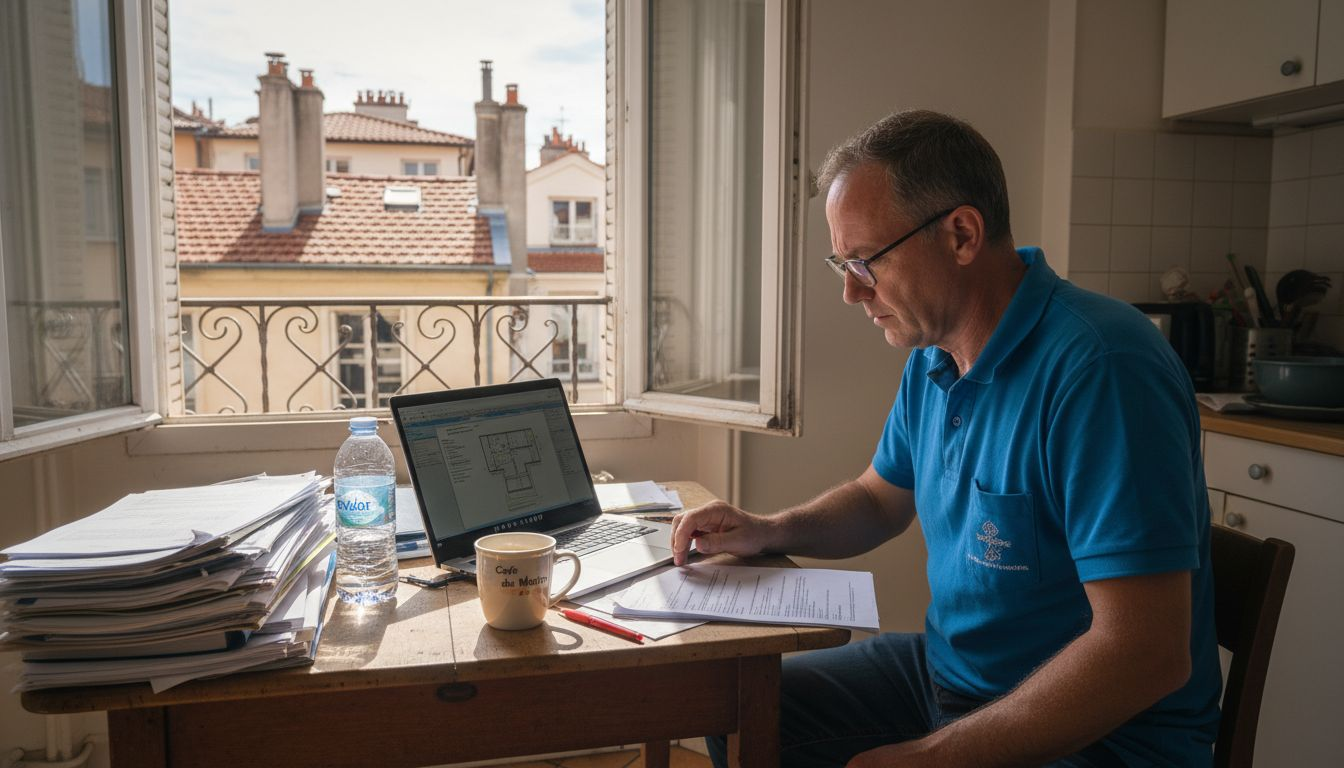 Diagnostic DPE Lyon : guide complet propriétaires 2026 Un diagnostiqueur certifié examine attentivement les caractéristiques de l’isolation pour s’assurer de leur conformité et de leur efficacité.