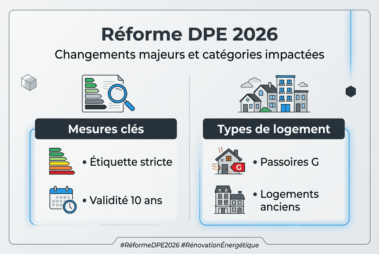 Définition performance énergétique : comprendre le DPE en 2026 DPE 2026 : tout ce qu’il faut savoir sur la nouvelle réforme, ses mesures phares et l’impact sur les logements