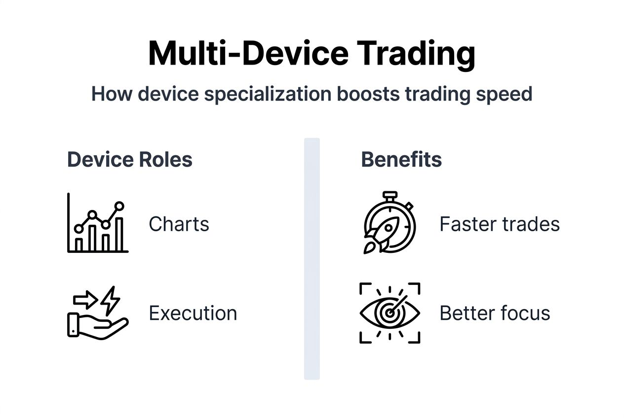 Infographic showing device roles and trading benefits