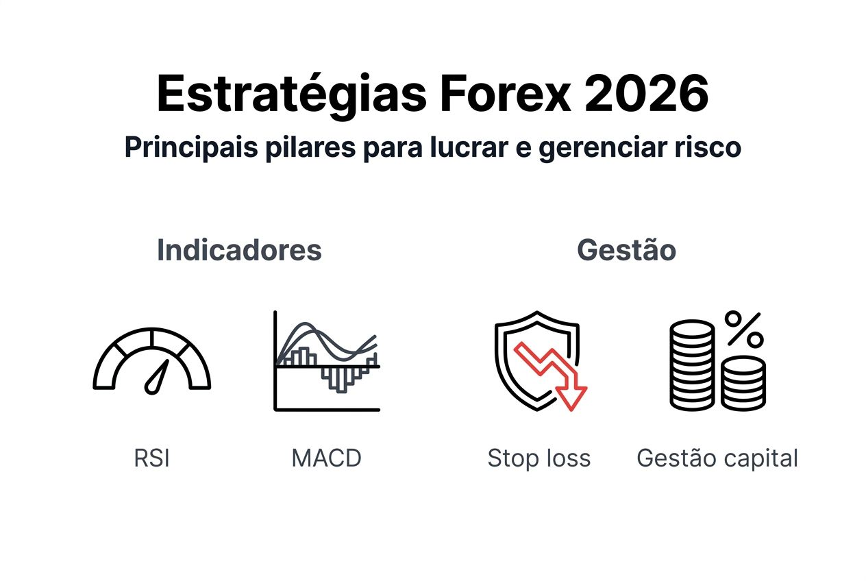 Infográfico com dicas práticas e orientações para operar e gerenciar investimentos em forex