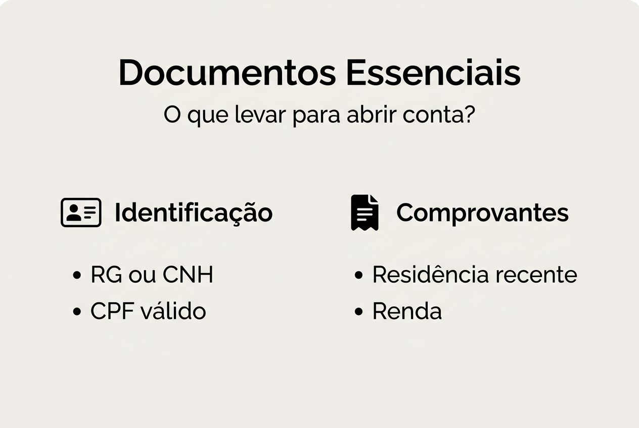 Guia visual: documentos indispensáveis para abrir sua conta de trading