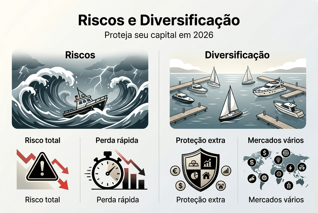 Infográfico: entenda os riscos e a importância da diversificação no trading