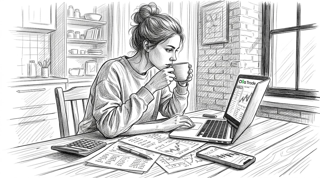 Woman comparing fixed and variable spreads