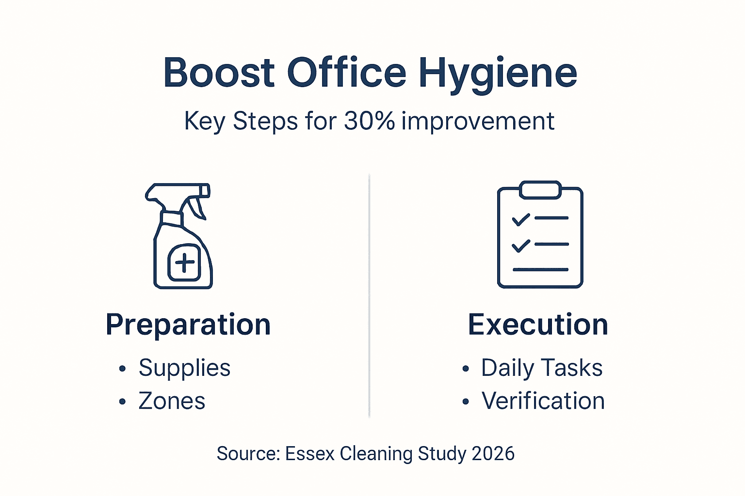 Infographic shows key steps to better office hygiene