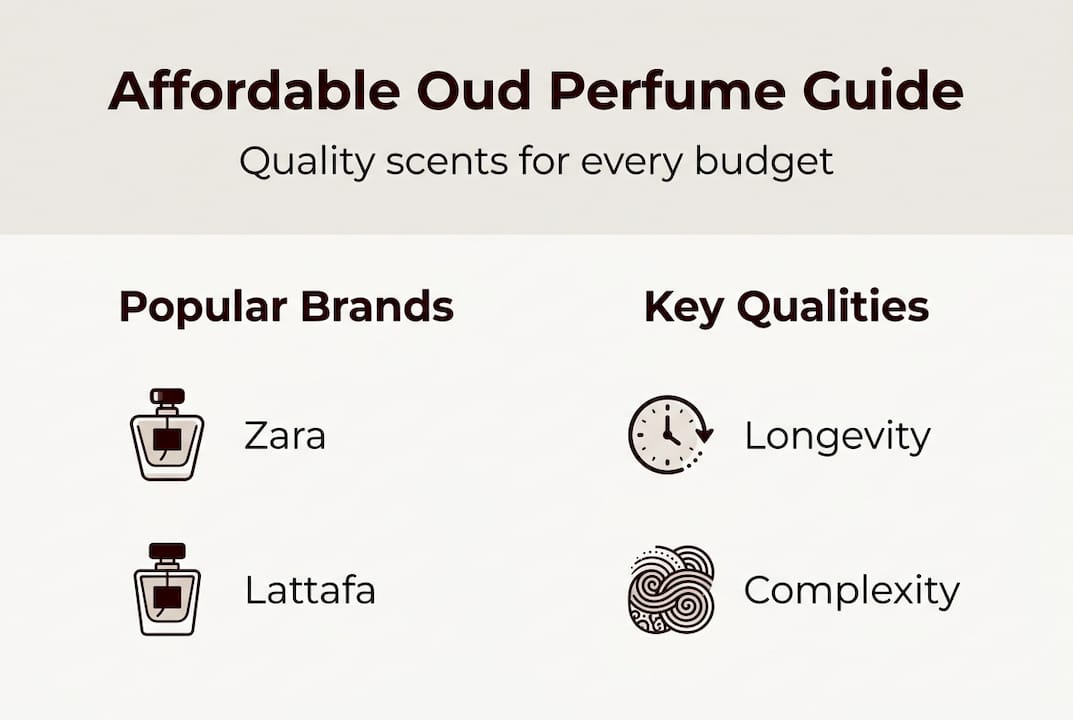 Infographic affordable oud perfume brands qualities