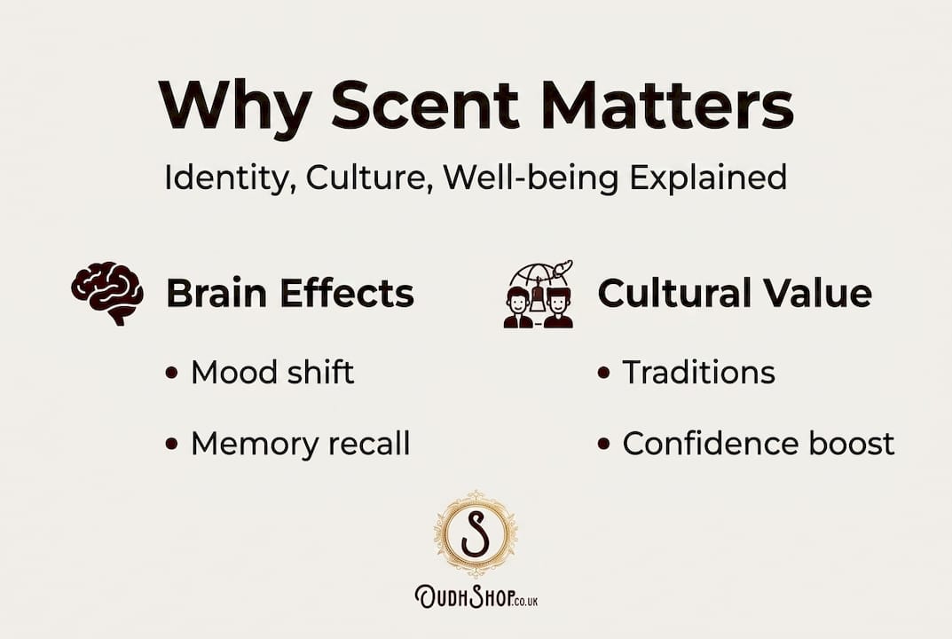 Infographic showing scent’s impact and cultural value