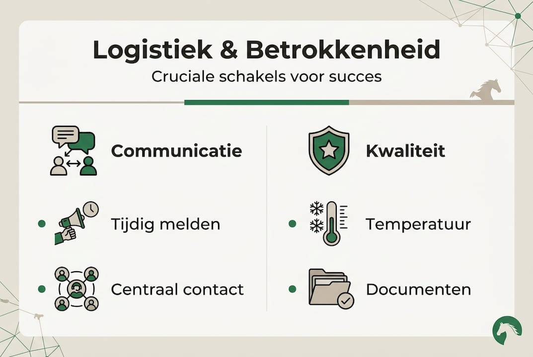 Infographic: klantbinding en logistieke processen binnen de paardenfokkerij