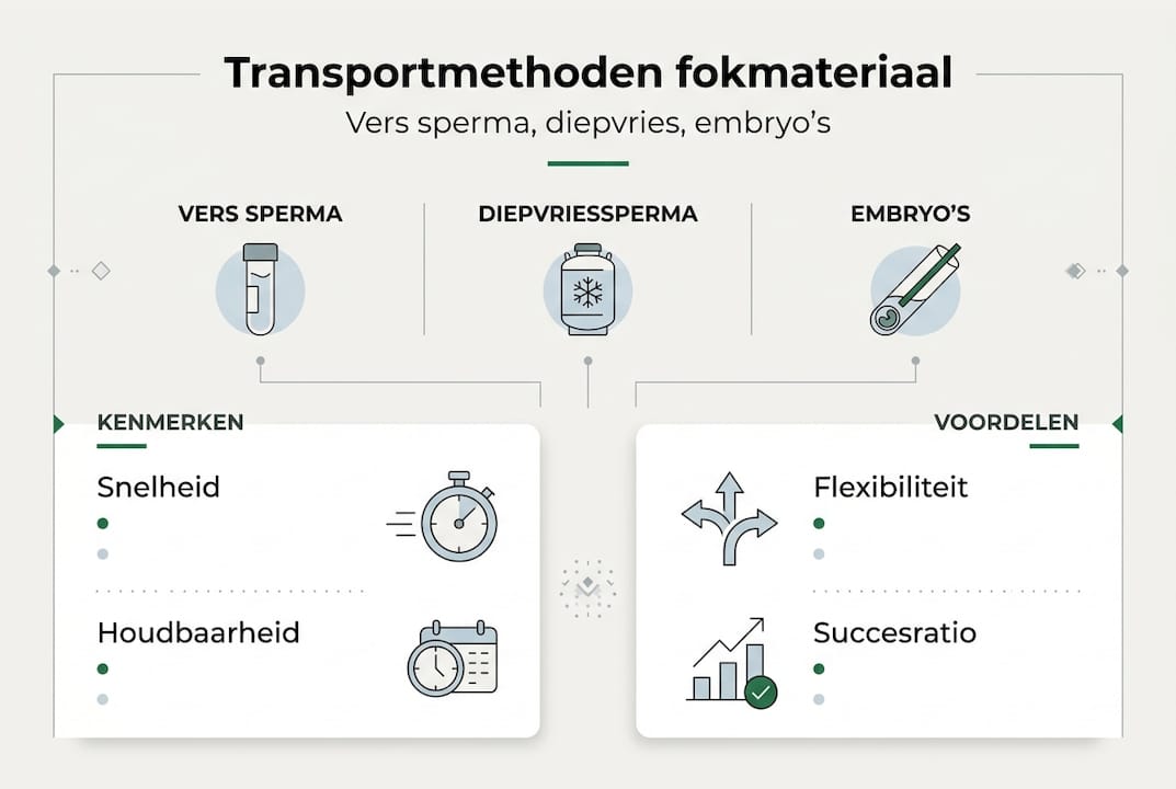 Infographic: manieren om sperma en embryo’s te vervoeren