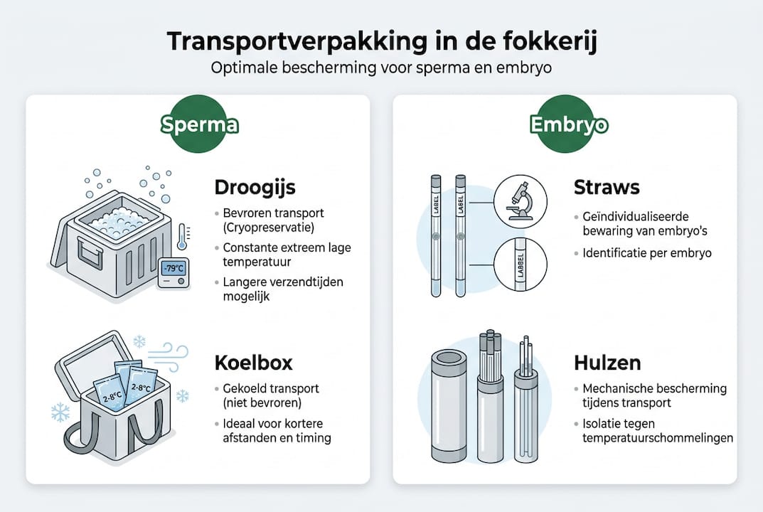 Overzicht: zo worden sperma en embryo’s veilig vervoerd