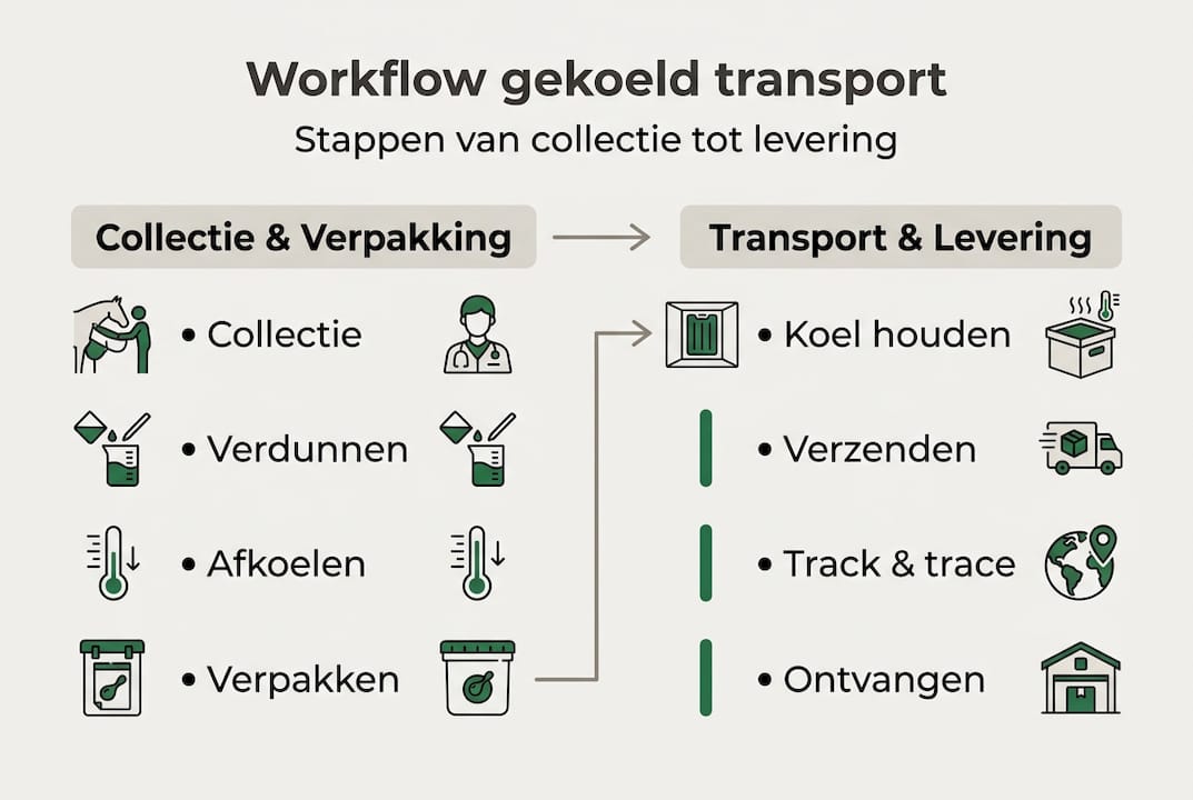 Infographic: de stappen van het gekoeld transport in beeld gebracht