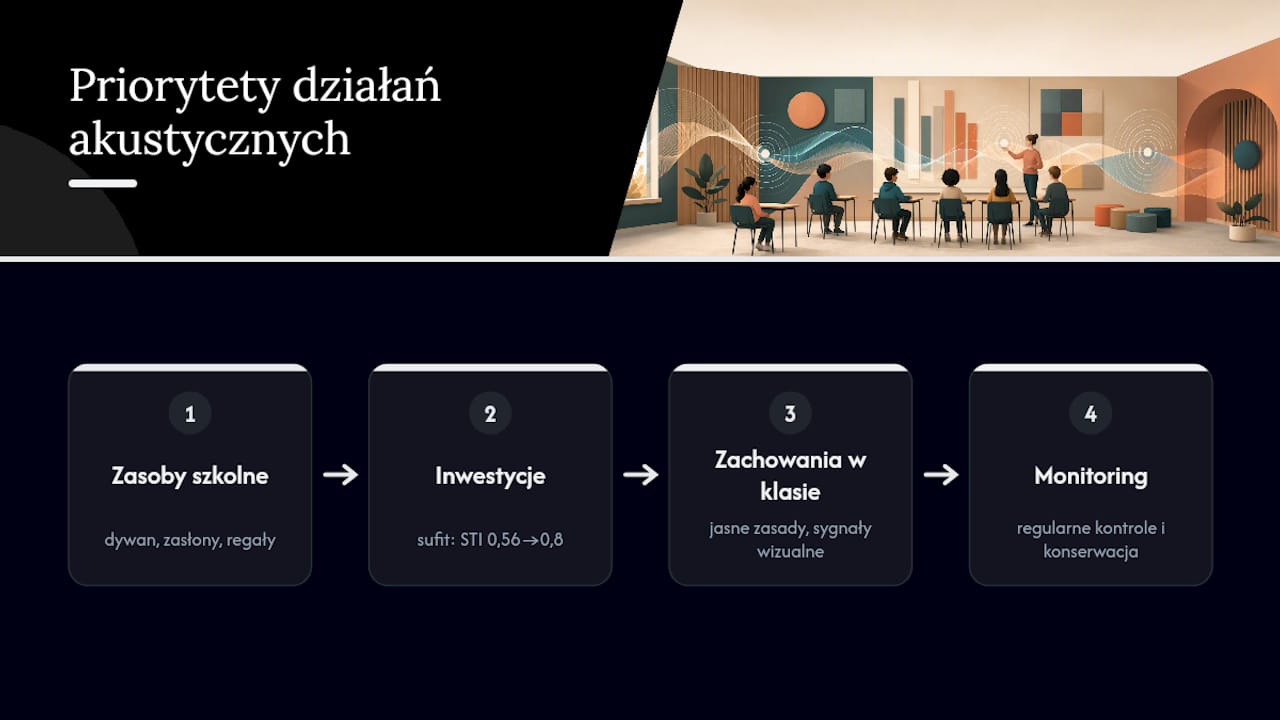 Czego nikt nie mówi wprost o akustyce w polskich szkołach — overview diagram