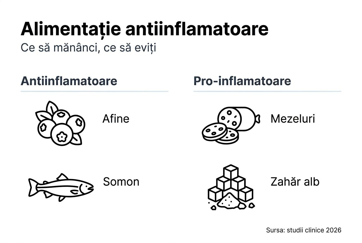 Infografic: cele mai bune grupe de alimente cu efect antiinflamator
