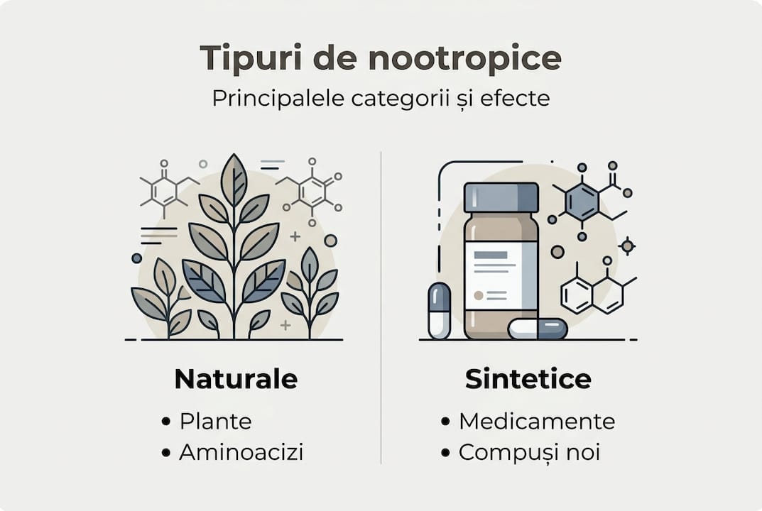 Infografic: cele mai populare categorii de suplimente nootropice