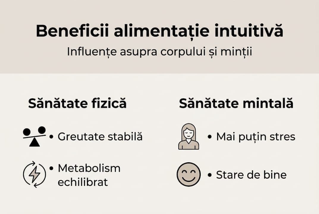 Infografic: De ce merită să adopți alimentația intuitivă