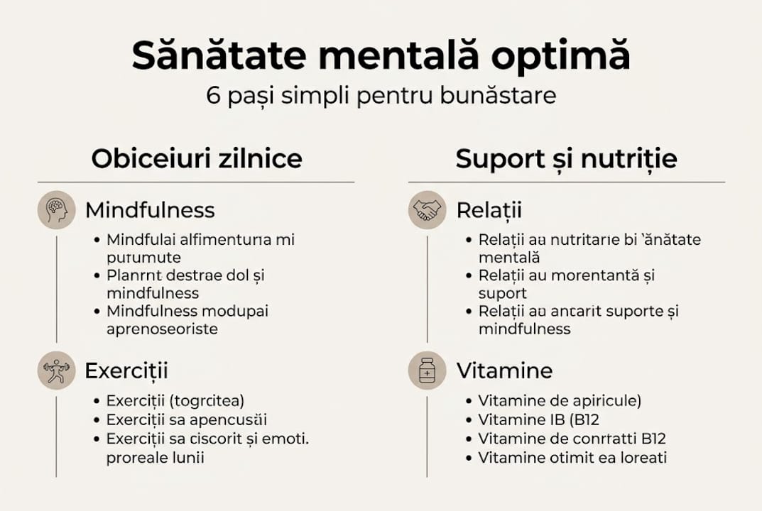 Ghid vizual: pași esențiali pentru o minte sănătoasă
