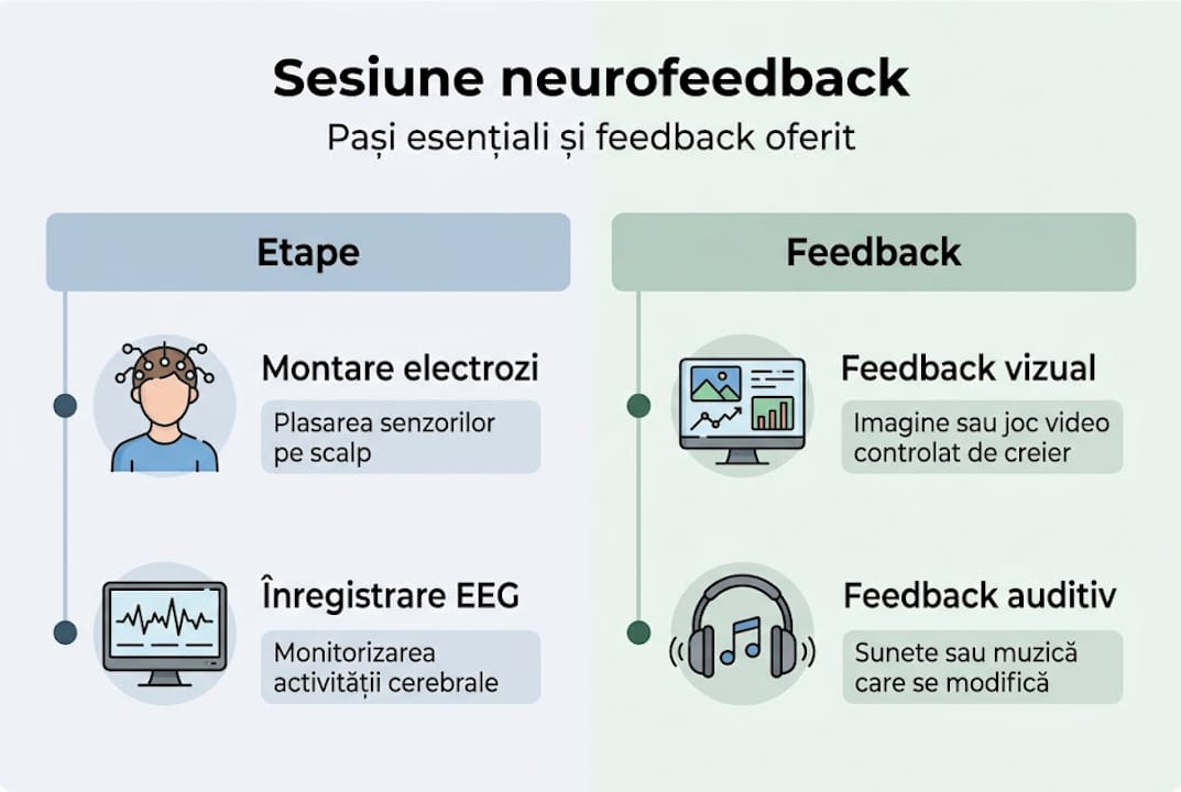 Cum decurge o ședință de neurofeedback și ce tip de feedback primești pe parcurs