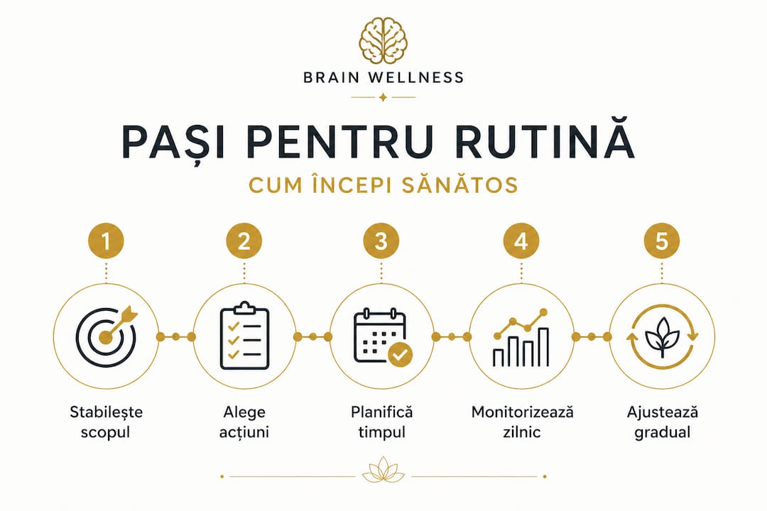 Infografic: cum să-ți construiești o rutină pas cu pas
