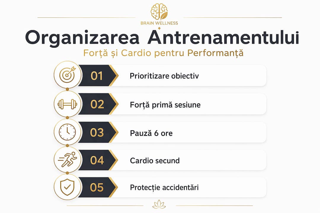 Infografic: cum îți organizezi antrenamentul pentru rezultate de top