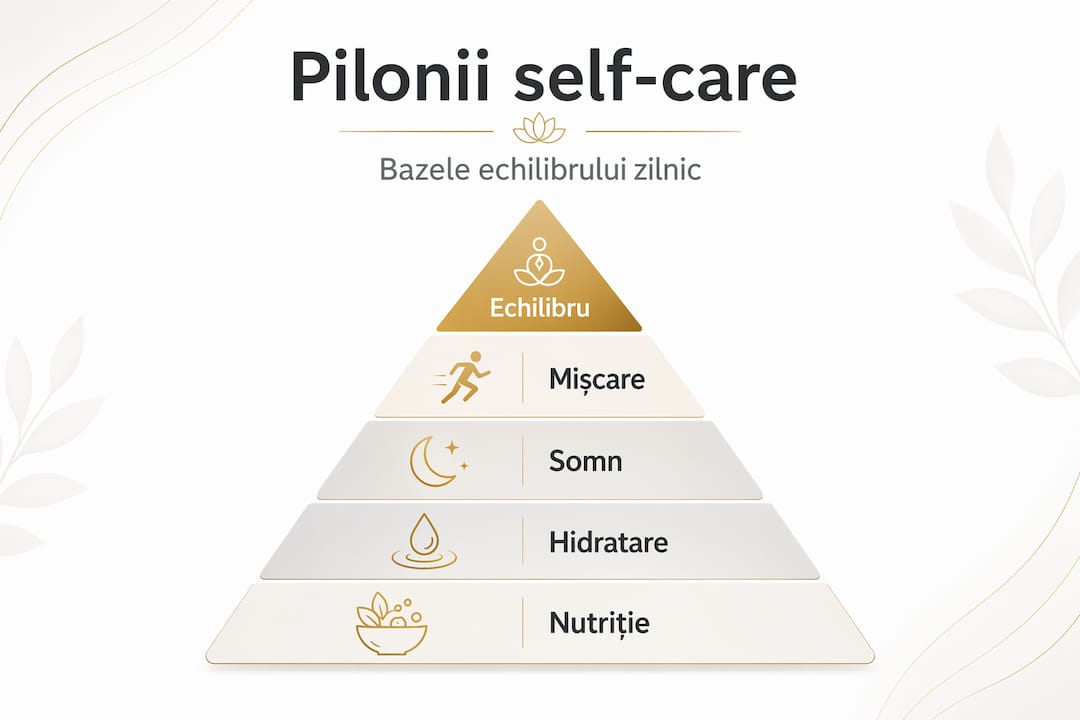 Infografic: cei mai importanți piloni ai piramidei grijii de sine