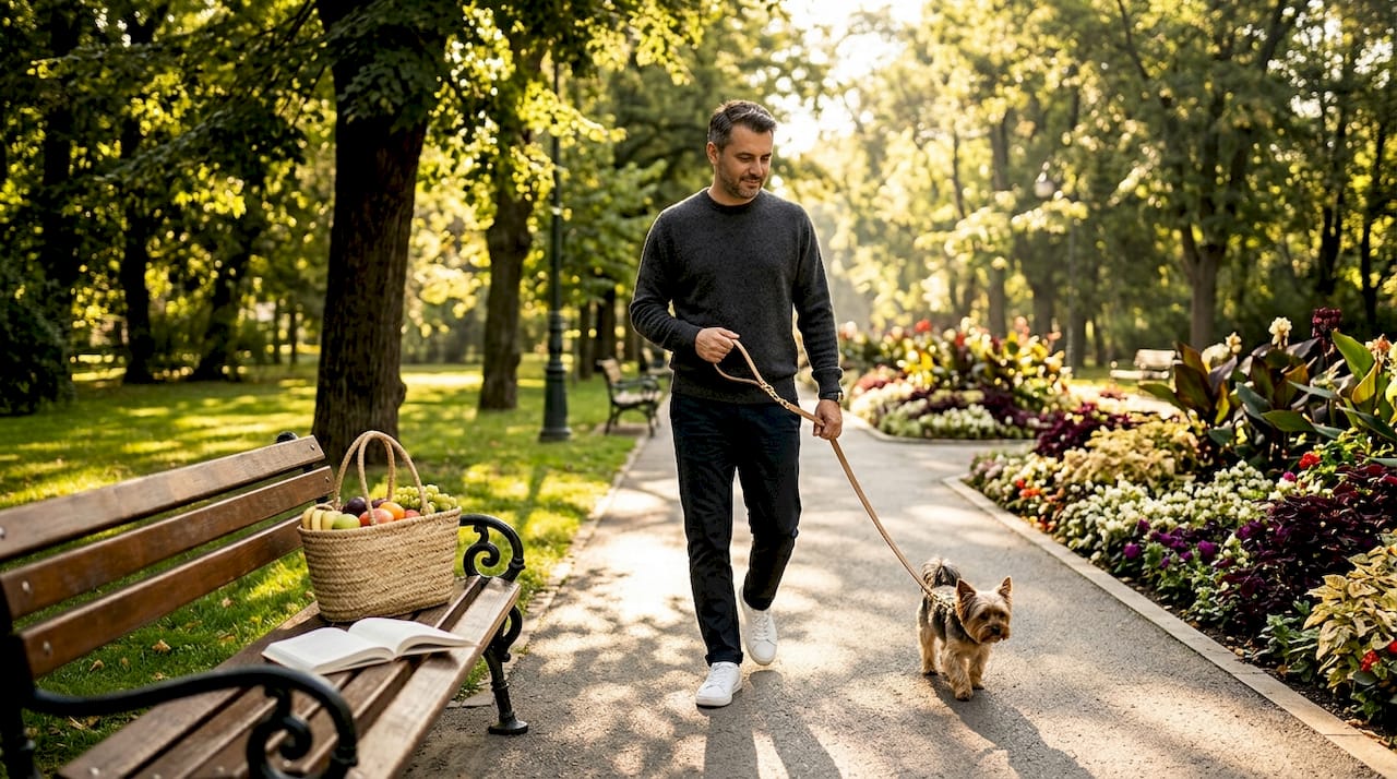 O plimbare matinală prin parc, la primele raze ale soarelui, e cel mai bun mod de a-ți lua porția de vitamina D.