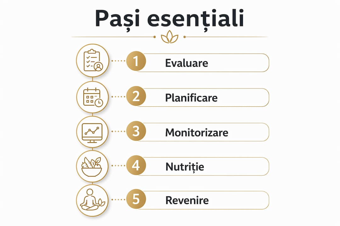 Ghid vizual cu etapele-cheie pentru o recuperare eficientă
