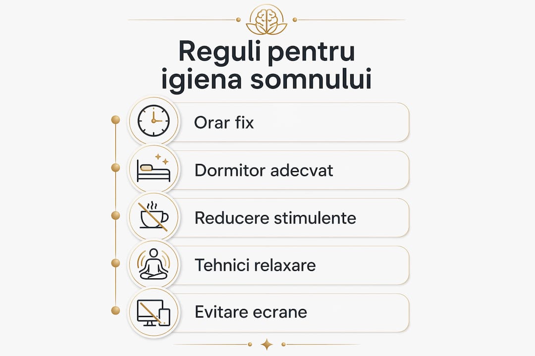 Infografic: cele mai importante reguli pentru un somn sănătos