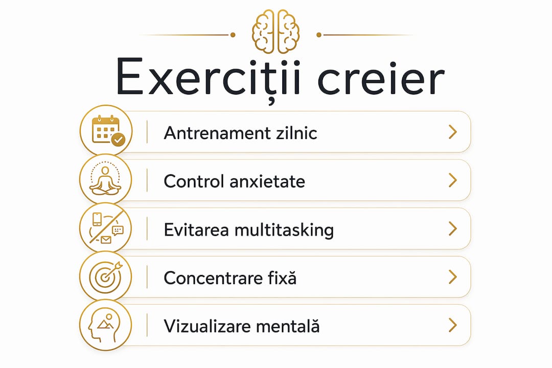 Infografic: Cum îți poți antrena mintea pentru o performanță psihică mai bună