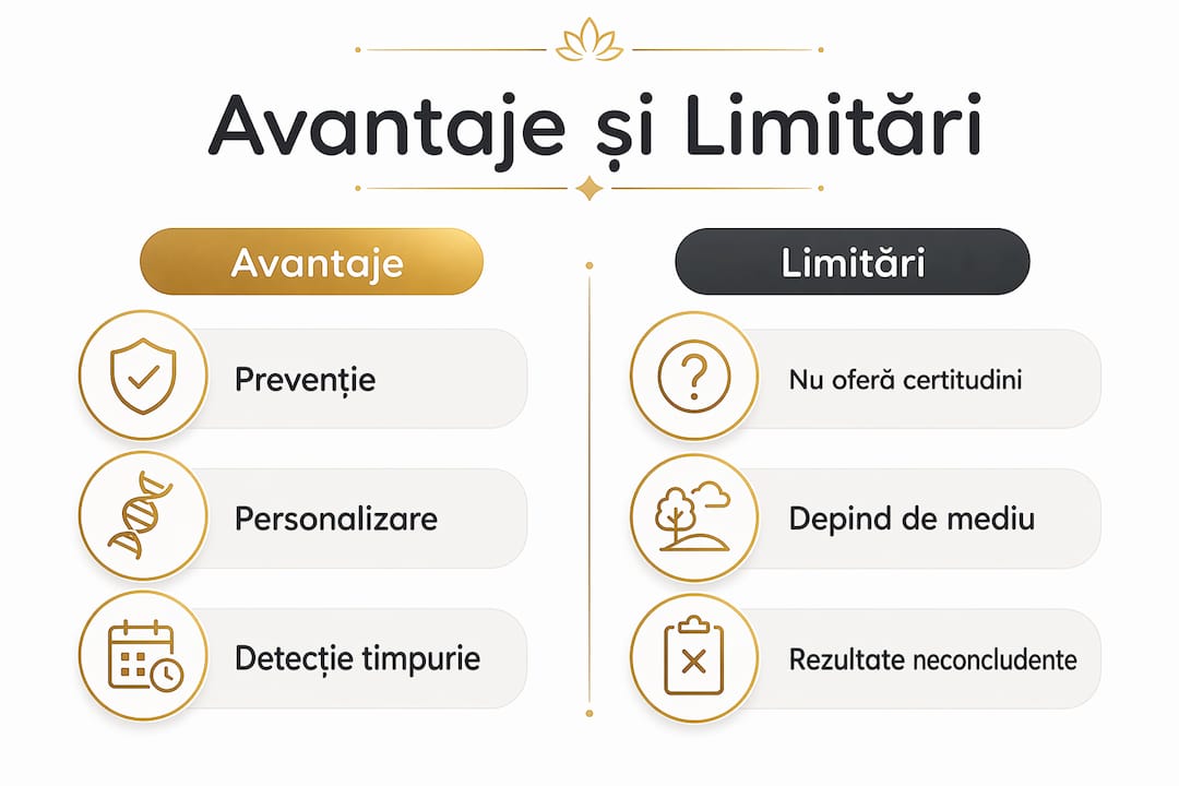 Infografic: ce beneficii și ce limite are testarea genetică