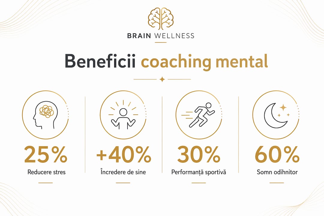Infografic: Cifre relevante despre impactul pozitiv al coachingului mental