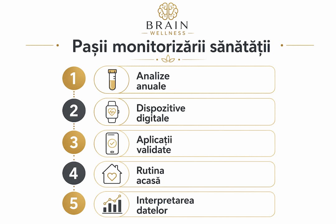 Infografic: cum să-ți monitorizezi sănătatea pas cu pas