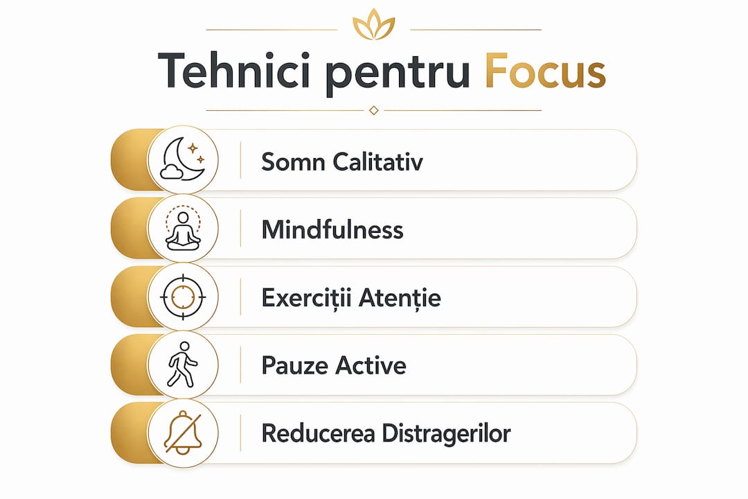 Infografic: trucuri simple pentru a-ți îmbunătăți puterea de concentrare
