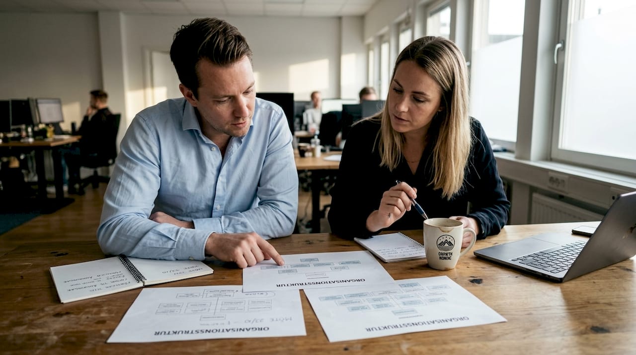 Medarbetare samlas för att prata om utmaningar på jobbet och hur organisationen kan förbättras.