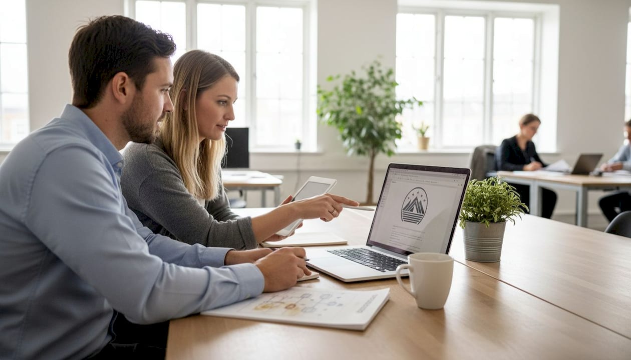 Kollegor som samarbetar för att få processerna att hänga ihop