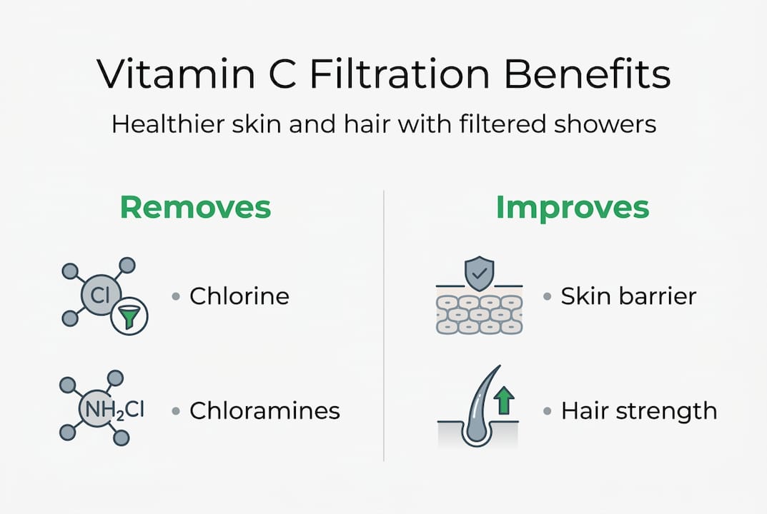 Infographic vitamin C shower benefits skin hair